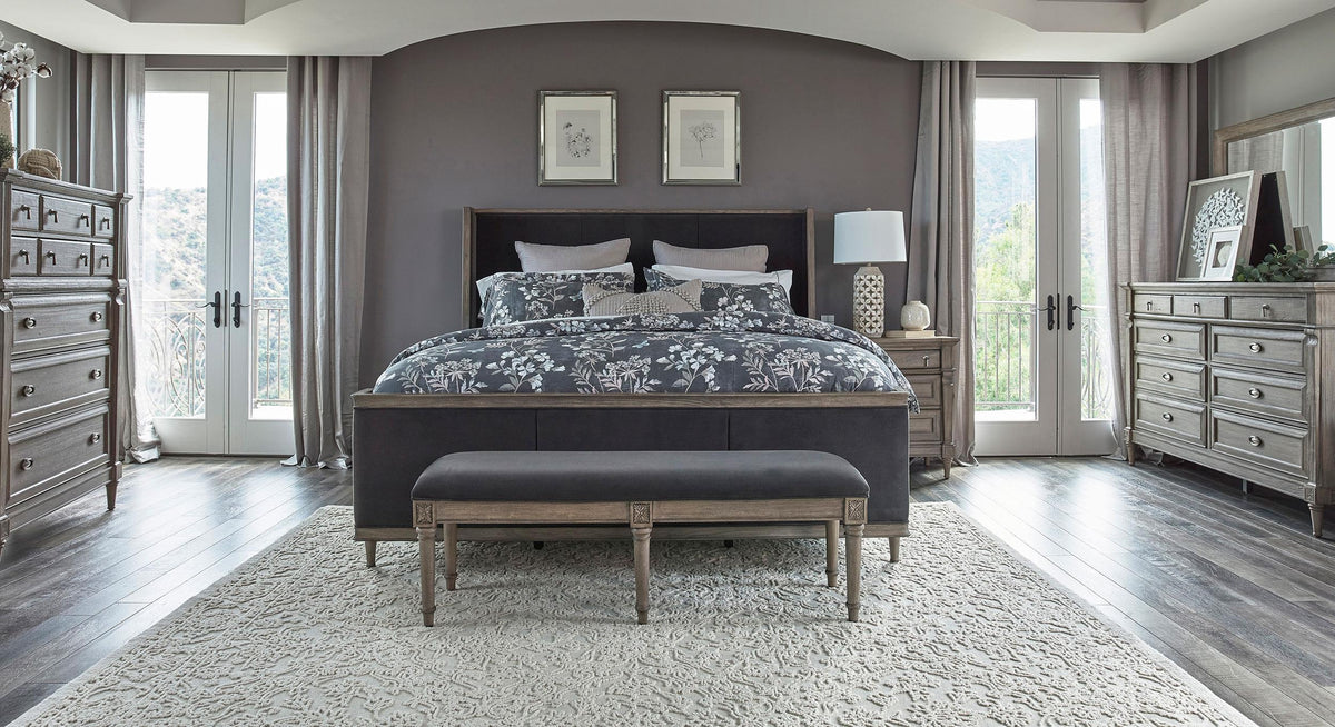 Coaster Alderwood 5-piece Eastern King Bedroom Set French Grey