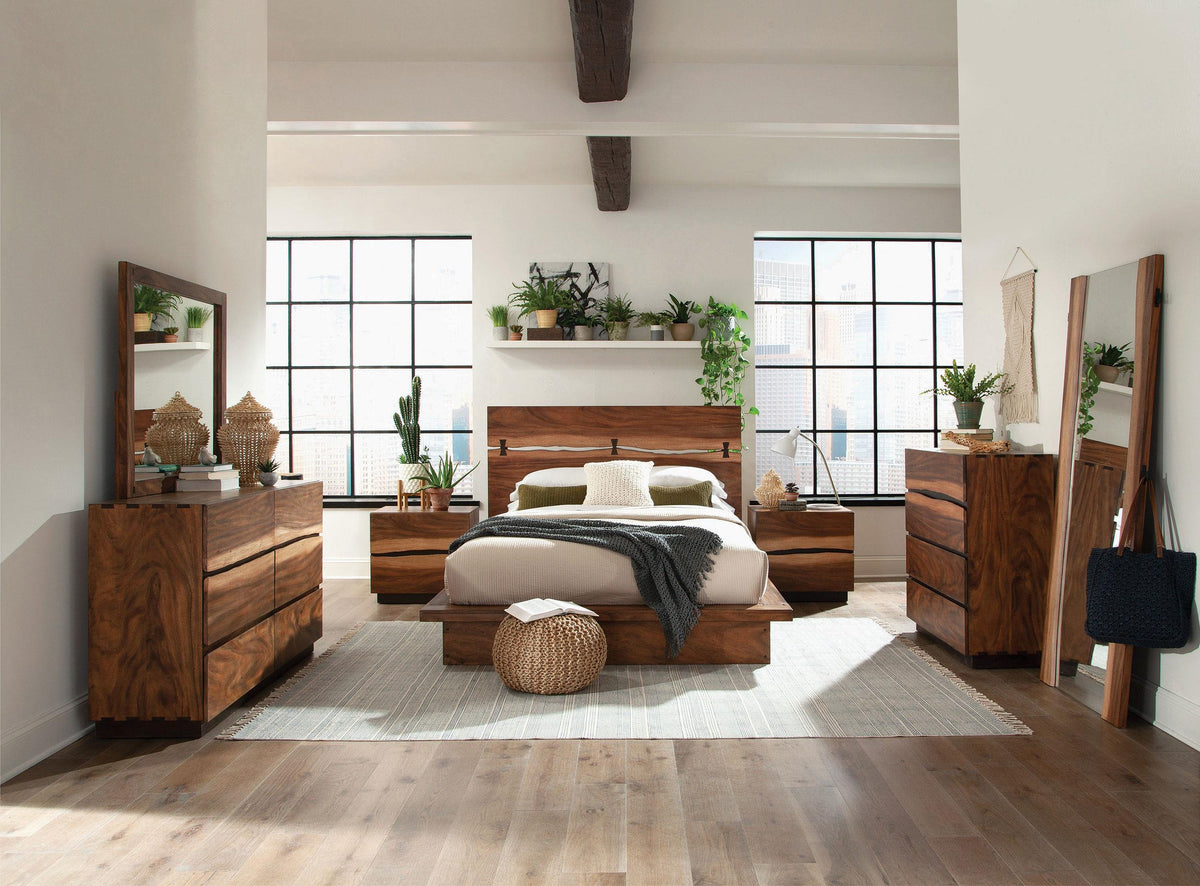 Coaster Winslow 4-piece California King Bedroom Set Smokey Walnut