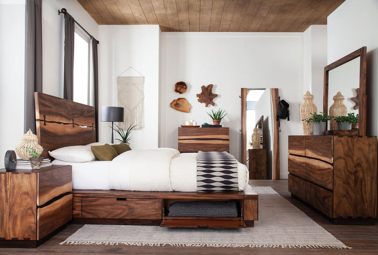 Coaster Winslow 5-piece Queen Bedroom Set Smokey Walnut