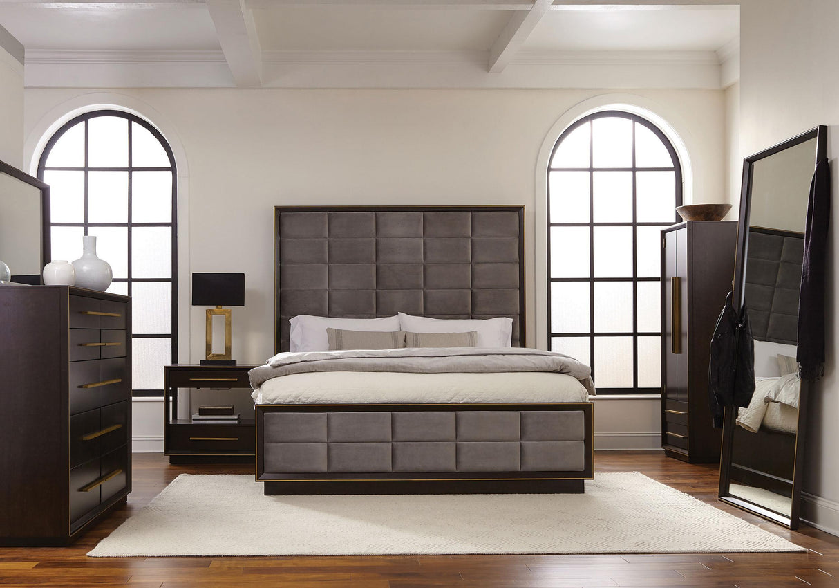 Coaster Durango 5-piece Eastern King Bedroom Set Smoked Peppercorn