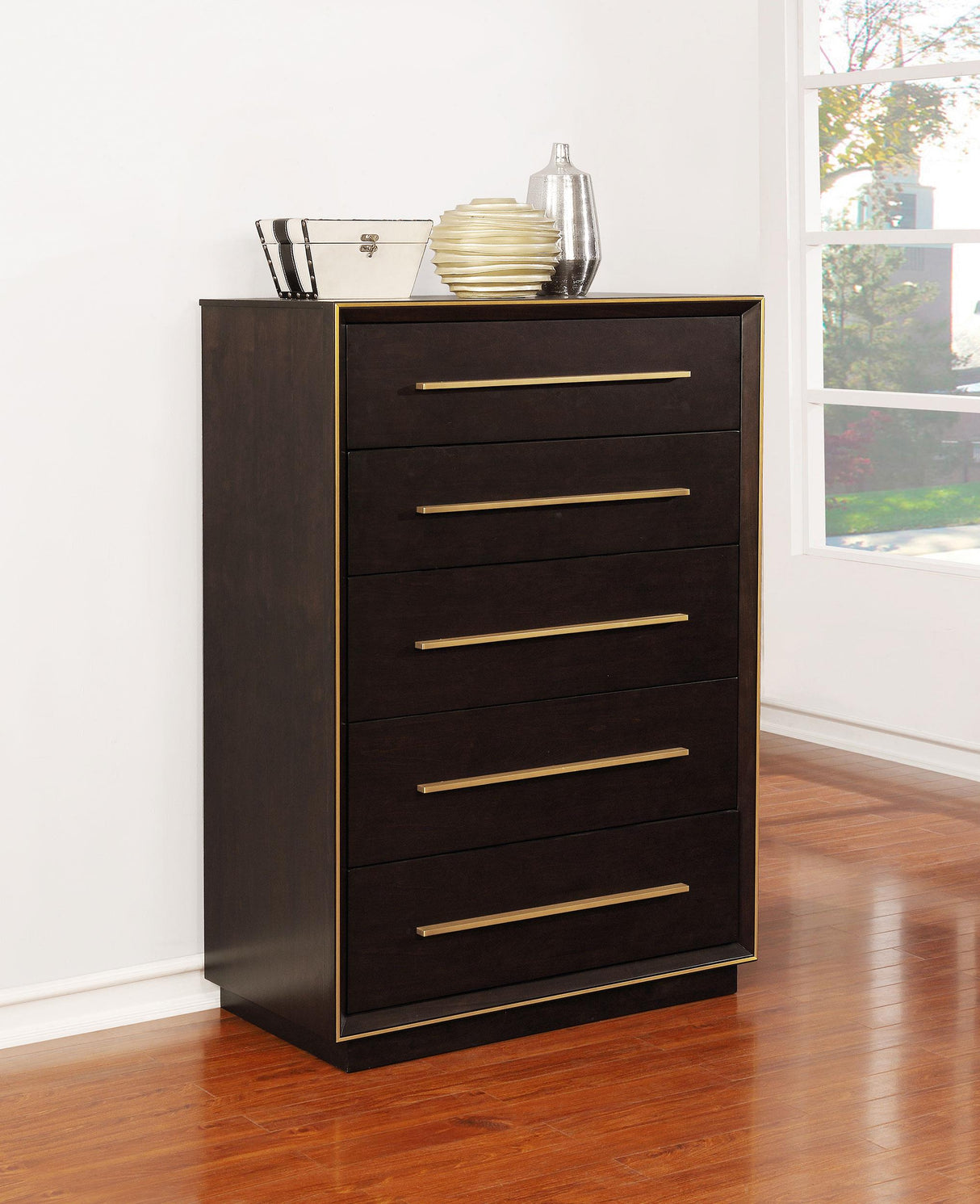 Coaster Durango 5-drawer Bedroom Chest Smoked Peppercorn