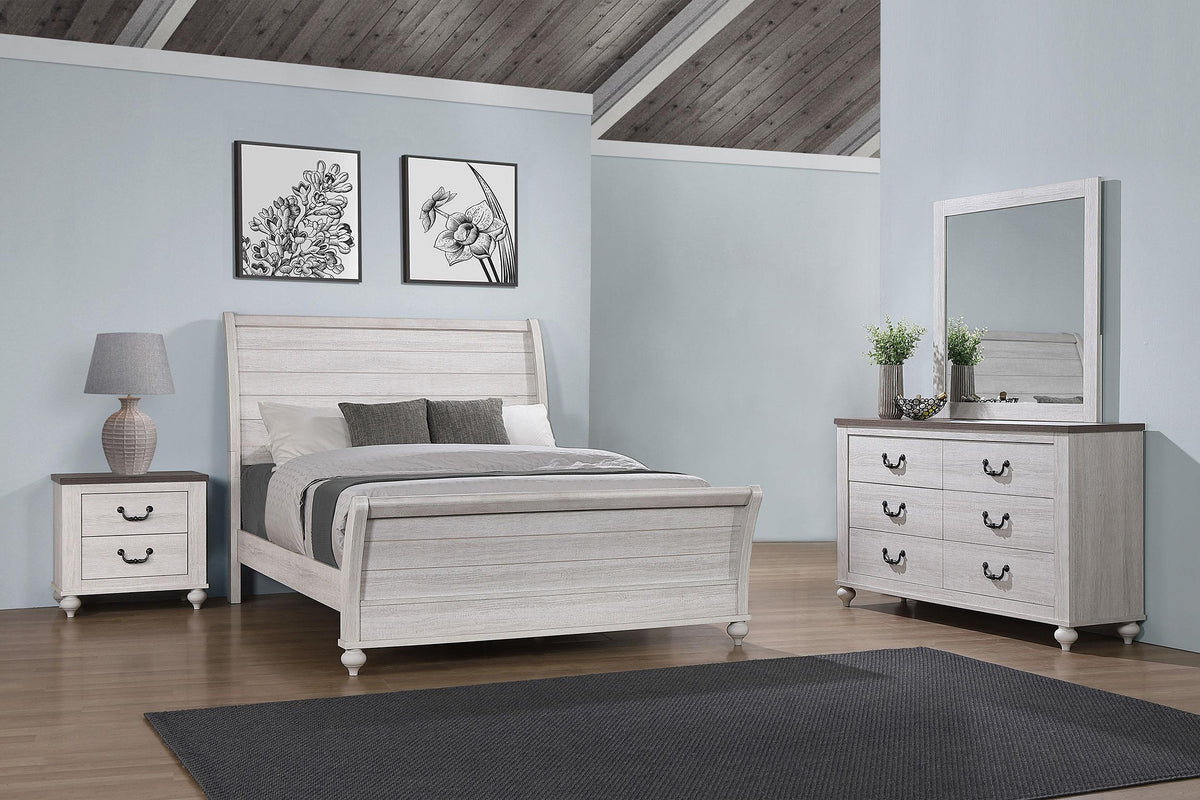 Coaster Stillwood 4-piece Queen Bedroom Set Vintage Linen