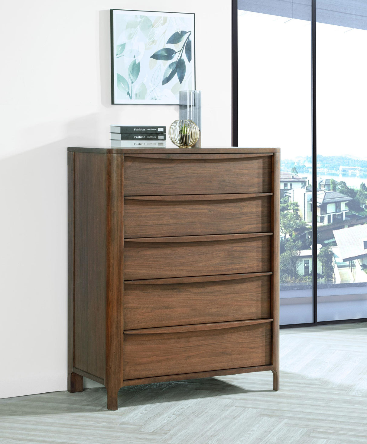 Coaster Maderia 5-drawer Chest of Drawers Walnut