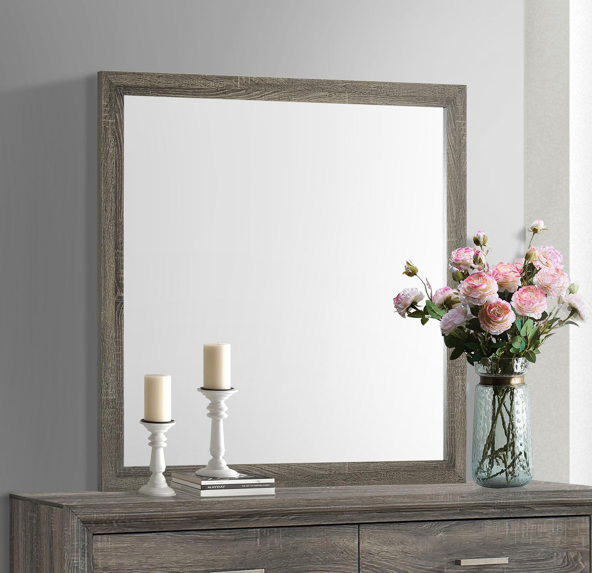 Coaster Wright Dresser Mirror Brown Oak