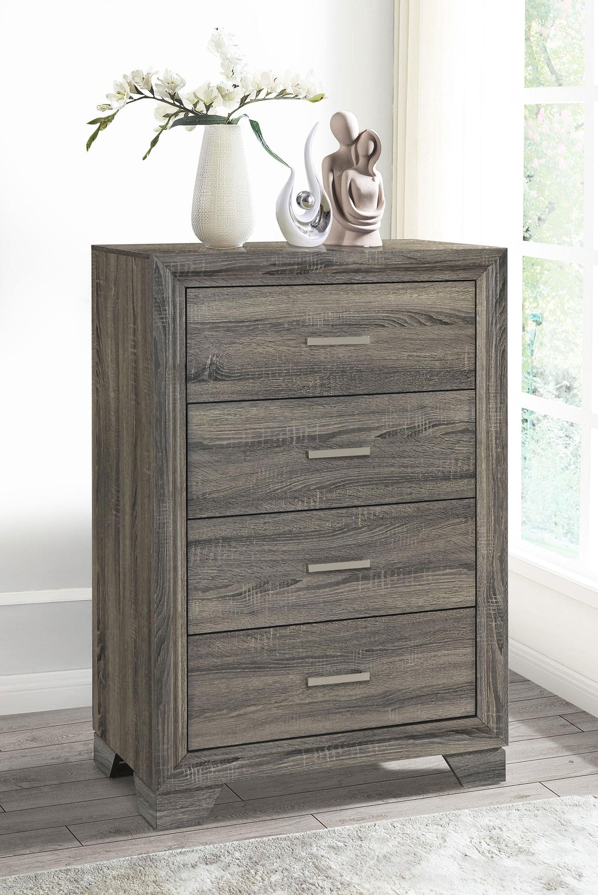 Coaster Wright 4-drawer Chest of Drawers Brown Oak