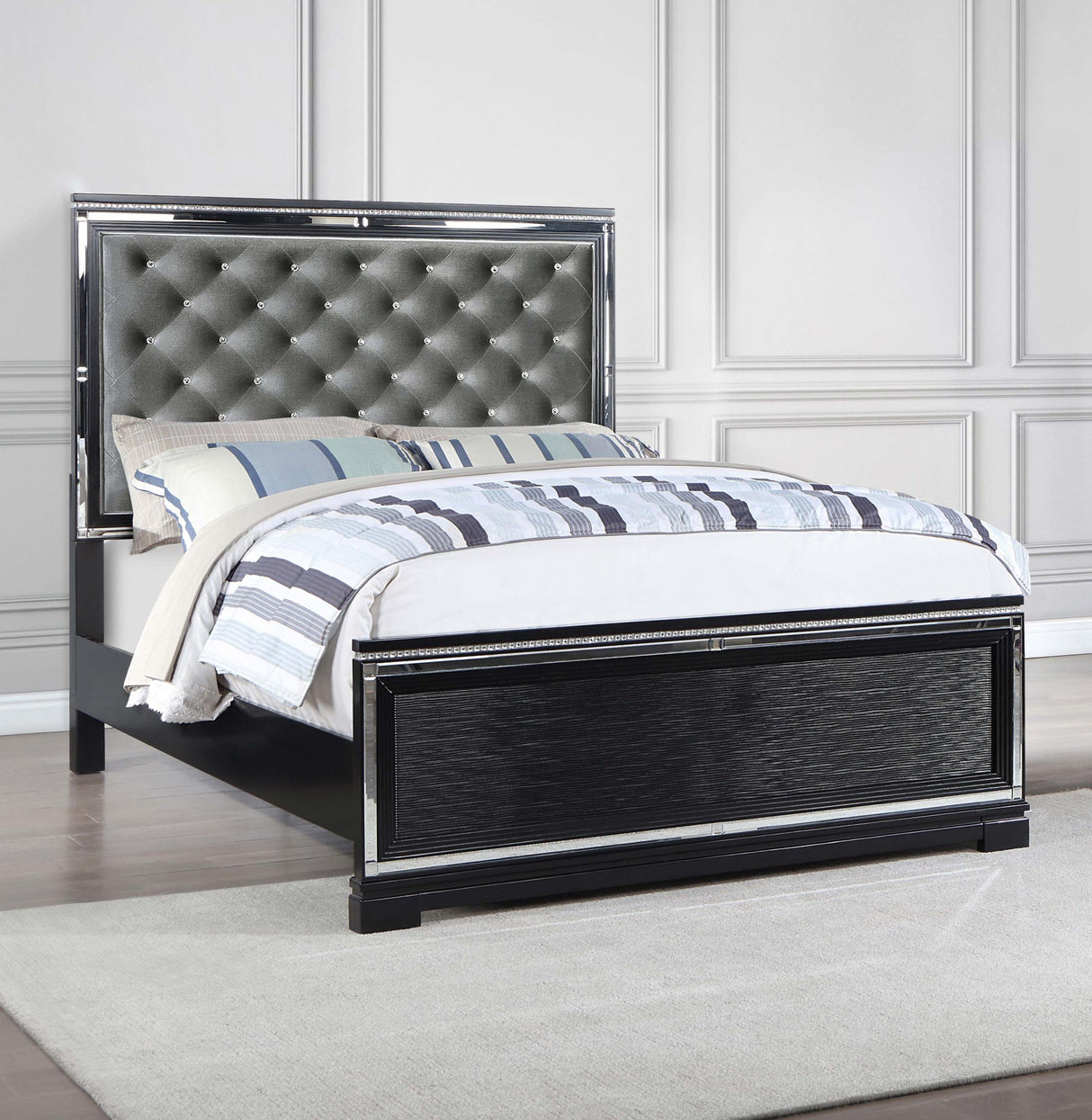 Coaster Cappola Wood Eastern King Panel Bed Black