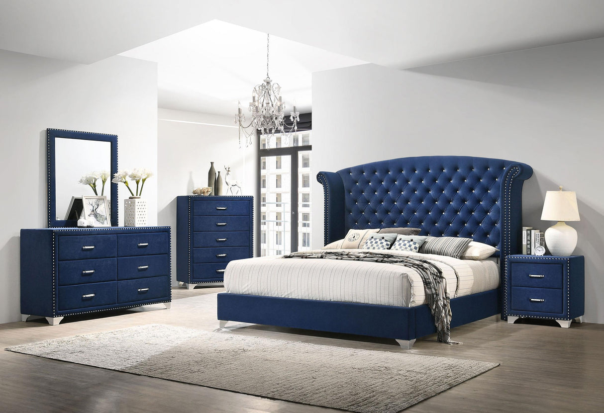 Coaster Melody 4-piece Queen Bedroom Set Pacific Blue