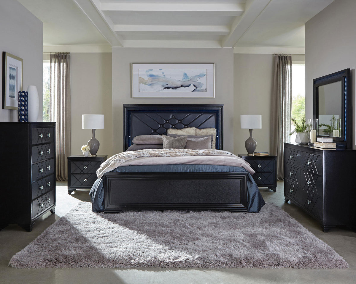 Coaster Penelope 5-piece Eastern King Bedroom Set Midnight Star