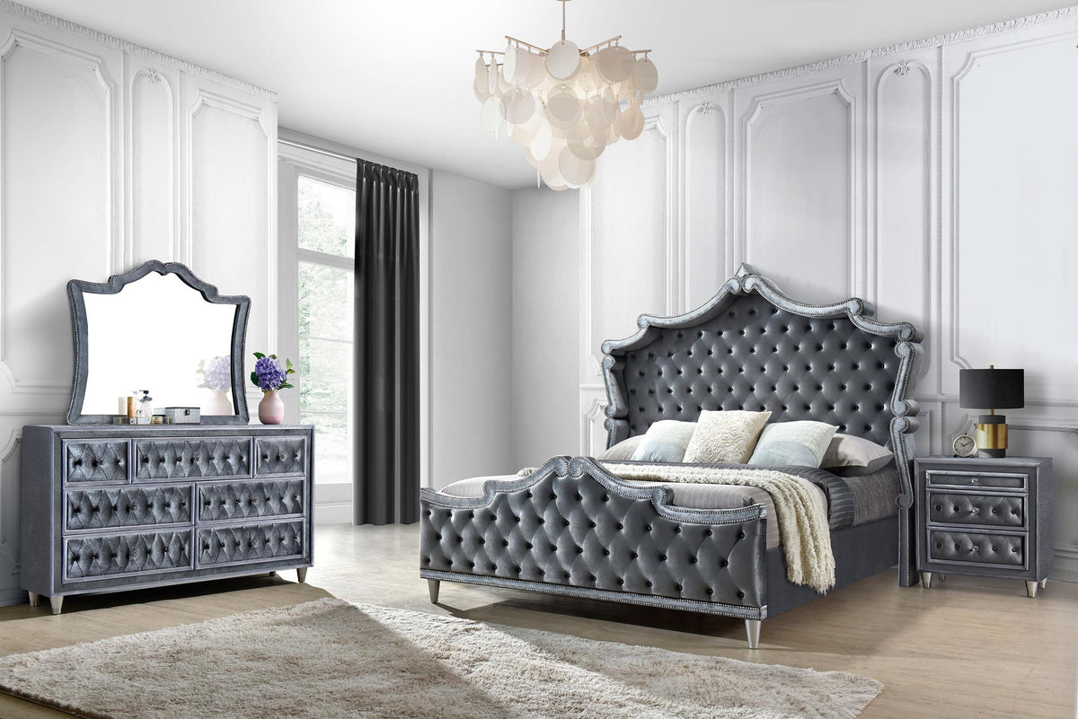 Coaster Antonella 4-piece Eastern King Bedroom Set Grey