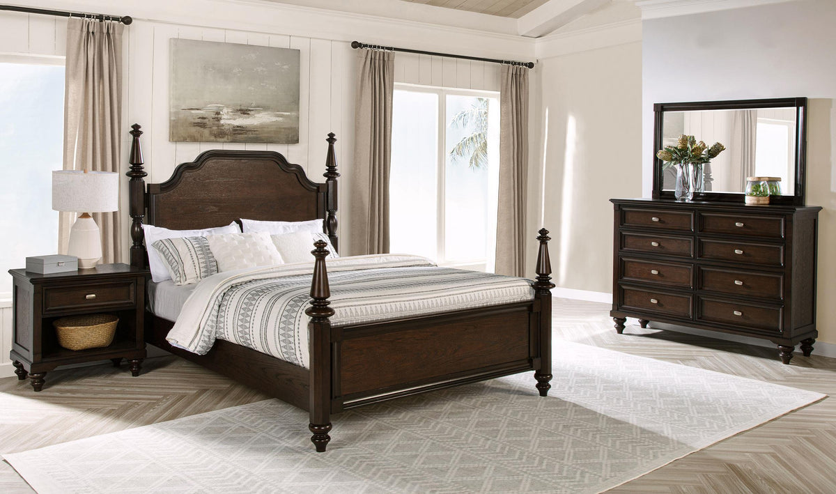 Coaster Andover 4-piece Queen Bedroom Set Dark Oak