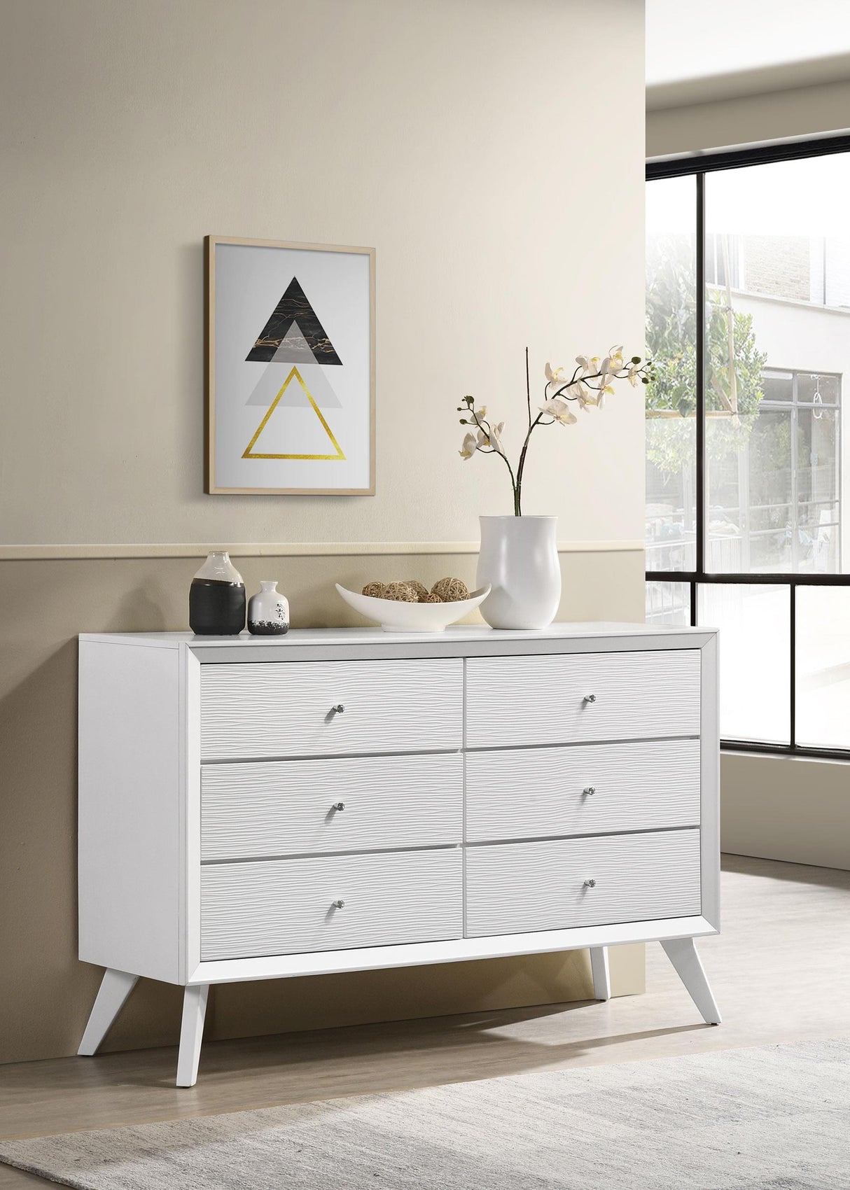 Coaster Janelle 6-drawer Dresser White