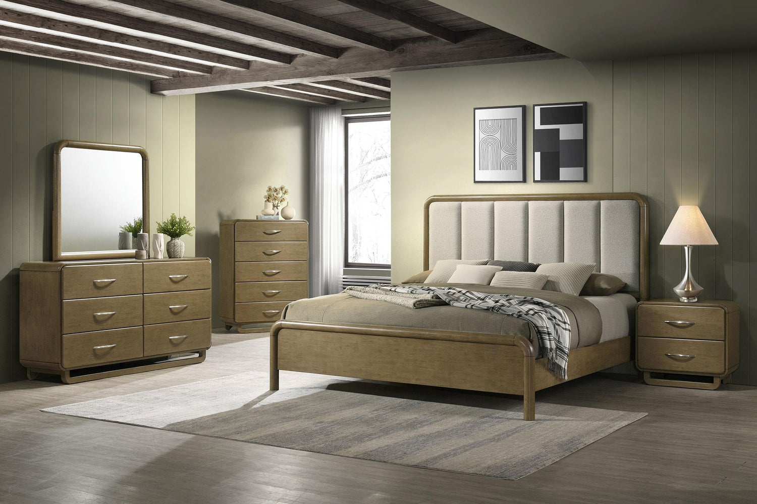 Coaster Amsbury 5-piece Queen Bedroom Set Nutmeg