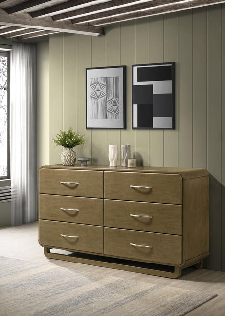 Coaster Amsbury 6-drawer Dresser Cabinet Nutmeg