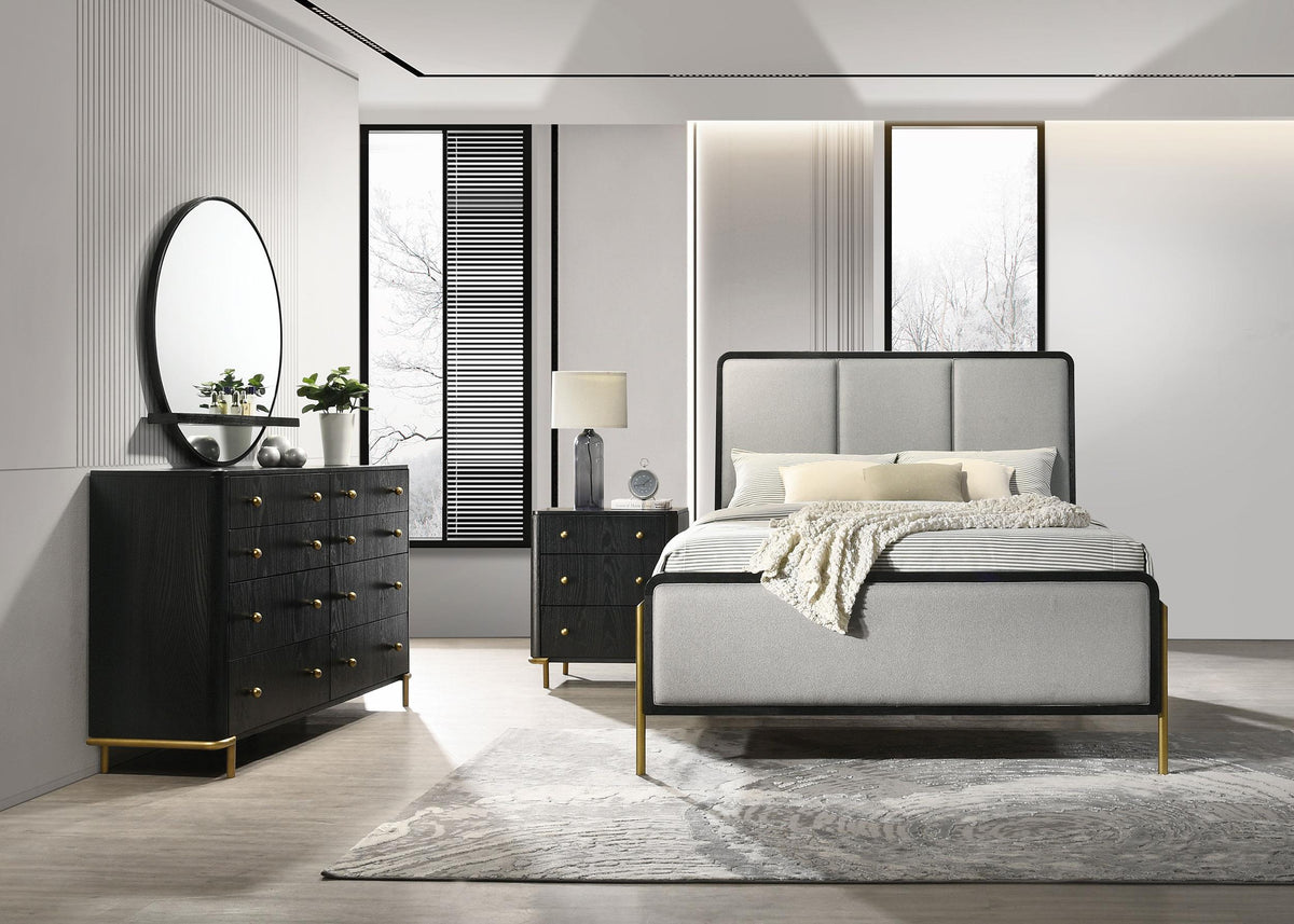 Coaster Arini 4-piece Eastern King Bedroom Set Black and Grey