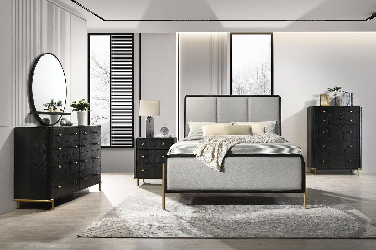 Coaster Arini 5-piece Eastern King Bedroom Set Black and Grey