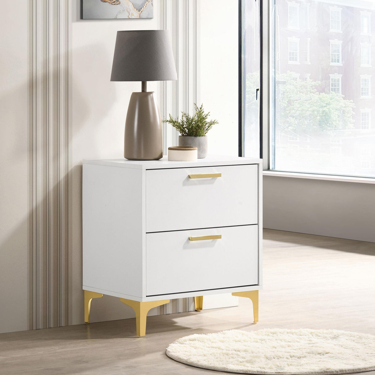 Coaster Kendall 2-drawer Nightstand White
