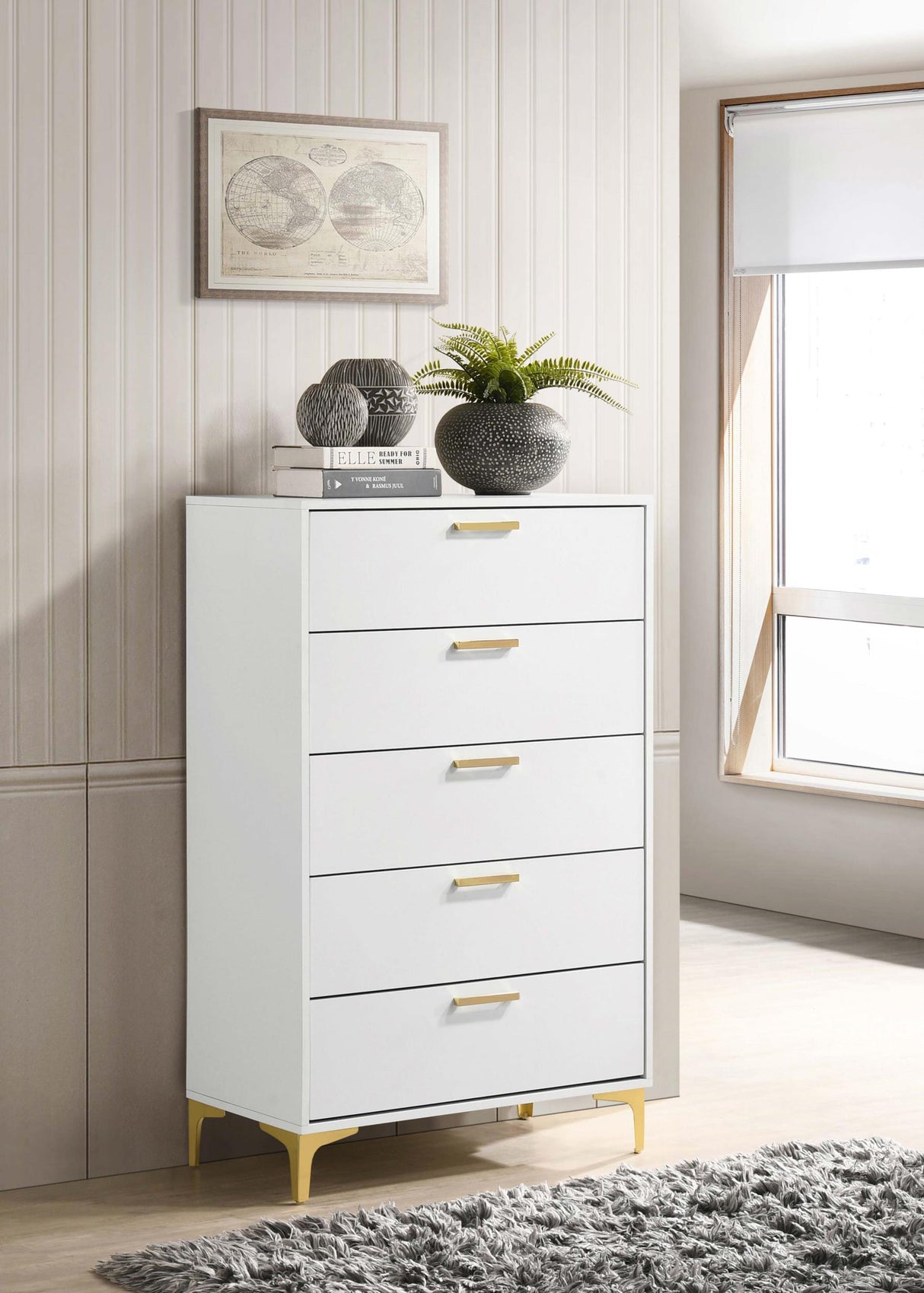 Coaster Kendall 5-drawer Bedroom Chest White