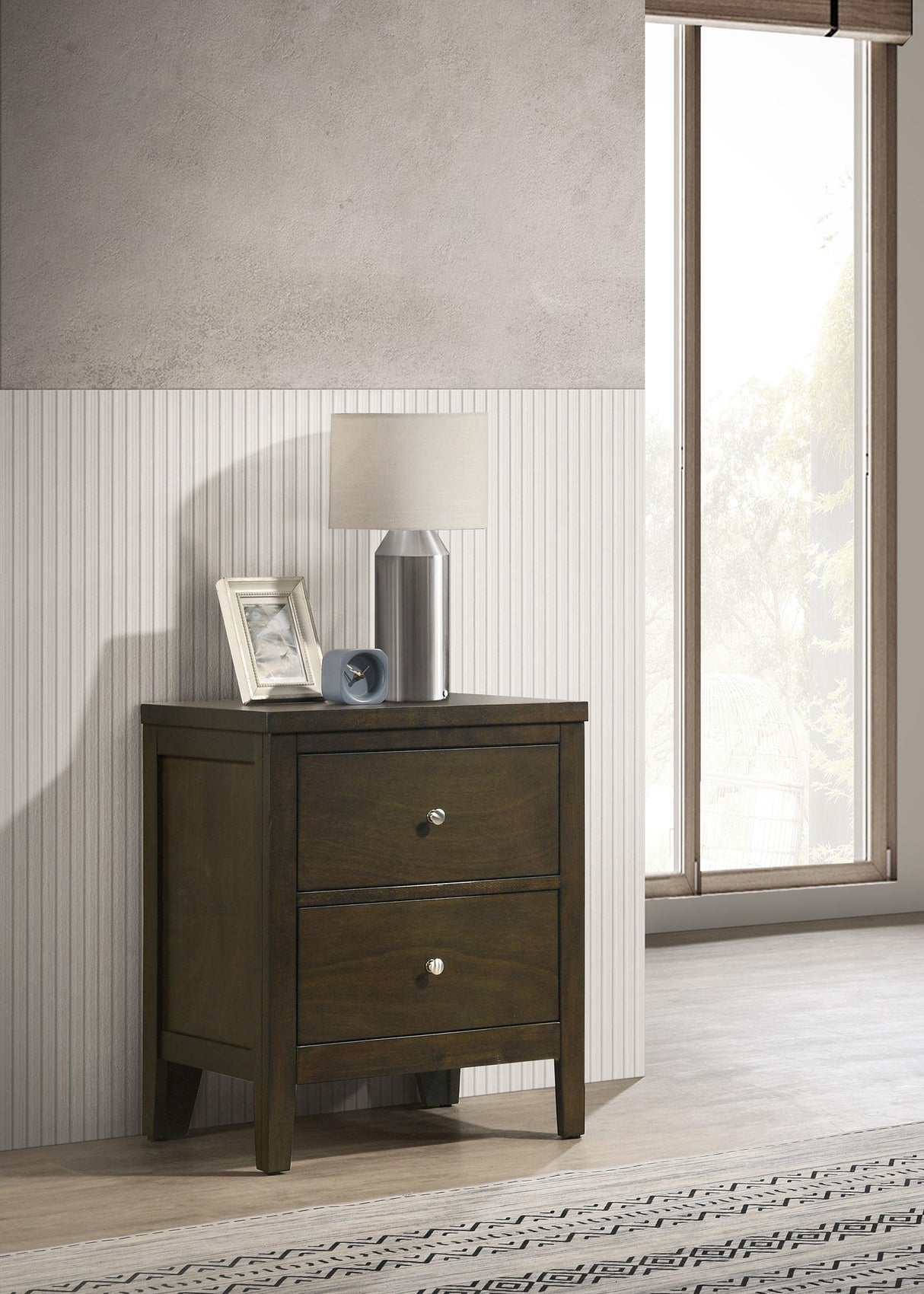 Coaster Wilkes 2-drawer Nightstand Bedside Table Dark Cocoa