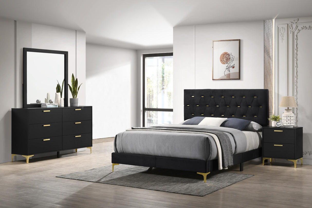 Coaster Kendall 4-piece Eastern King Bedroom Set Black