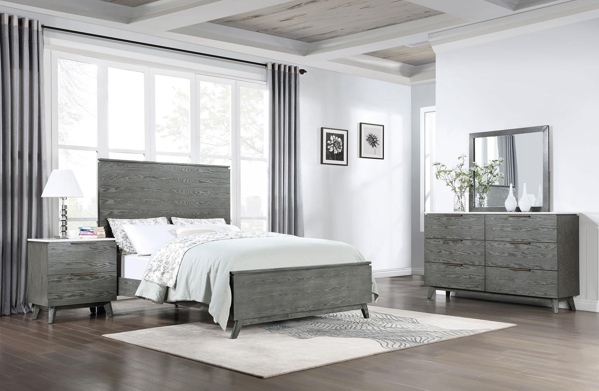 Coaster Nathan 4-piece Queen Bedroom Set Grey