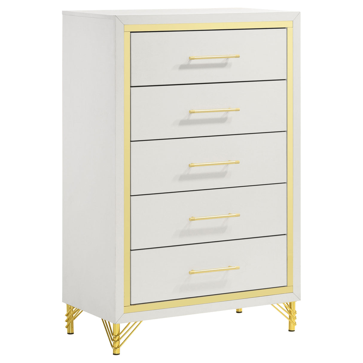 Lucia Bedroom Set Beige and White