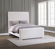 Coaster Anastasia Upholstered Queen Panel Bed Pearl White