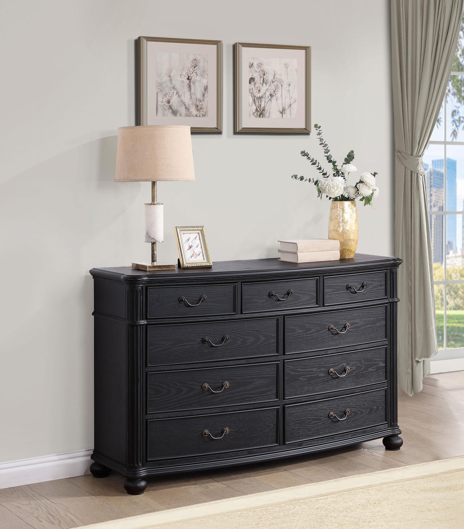 Coaster Celina 9-drawer Dresser Black