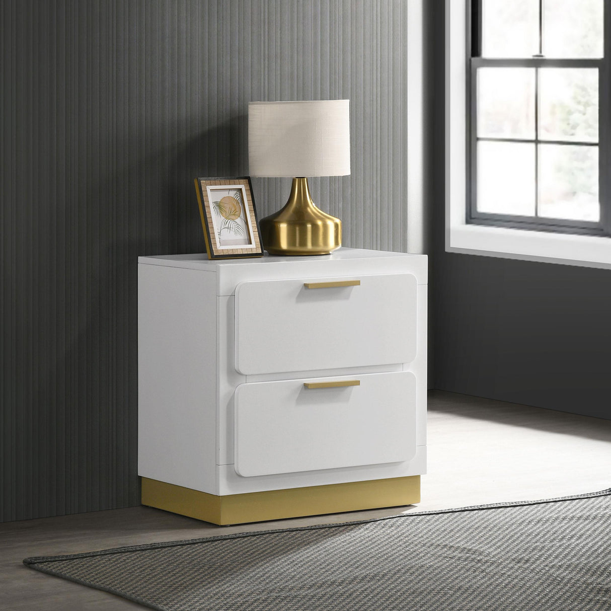 Coaster Caraway 2-drawer Nightstand White