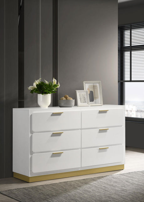Coaster Caraway 6-drawer Dresser White