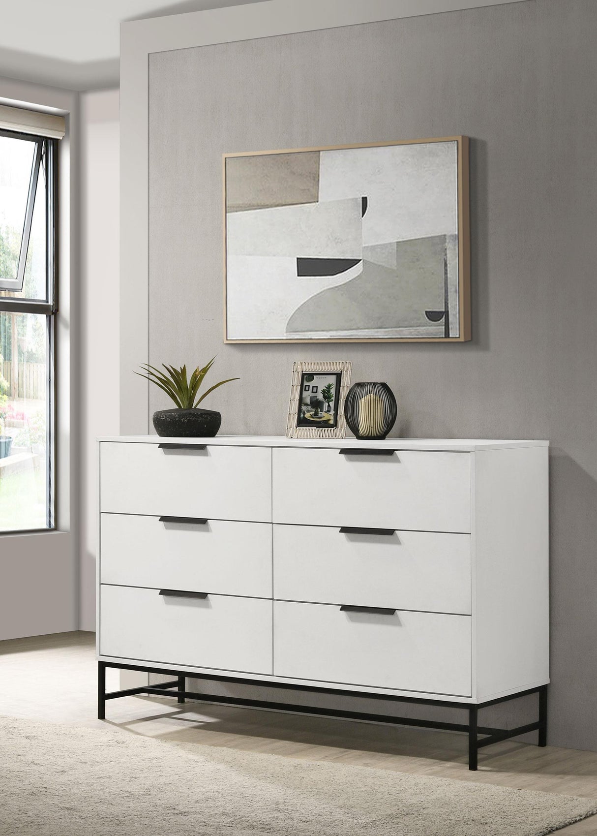 Coaster Sonora 6-drawer Bedroom Dresser White