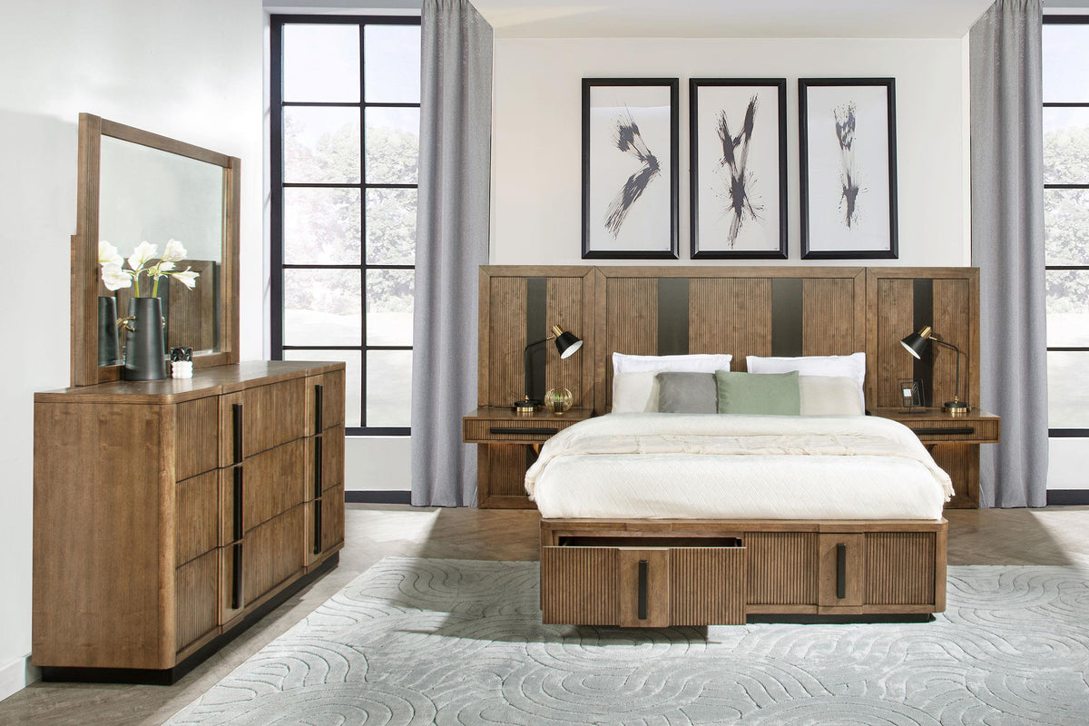 Coaster Terrace 5-piece California King Panel Bedroom Set Ash Brown