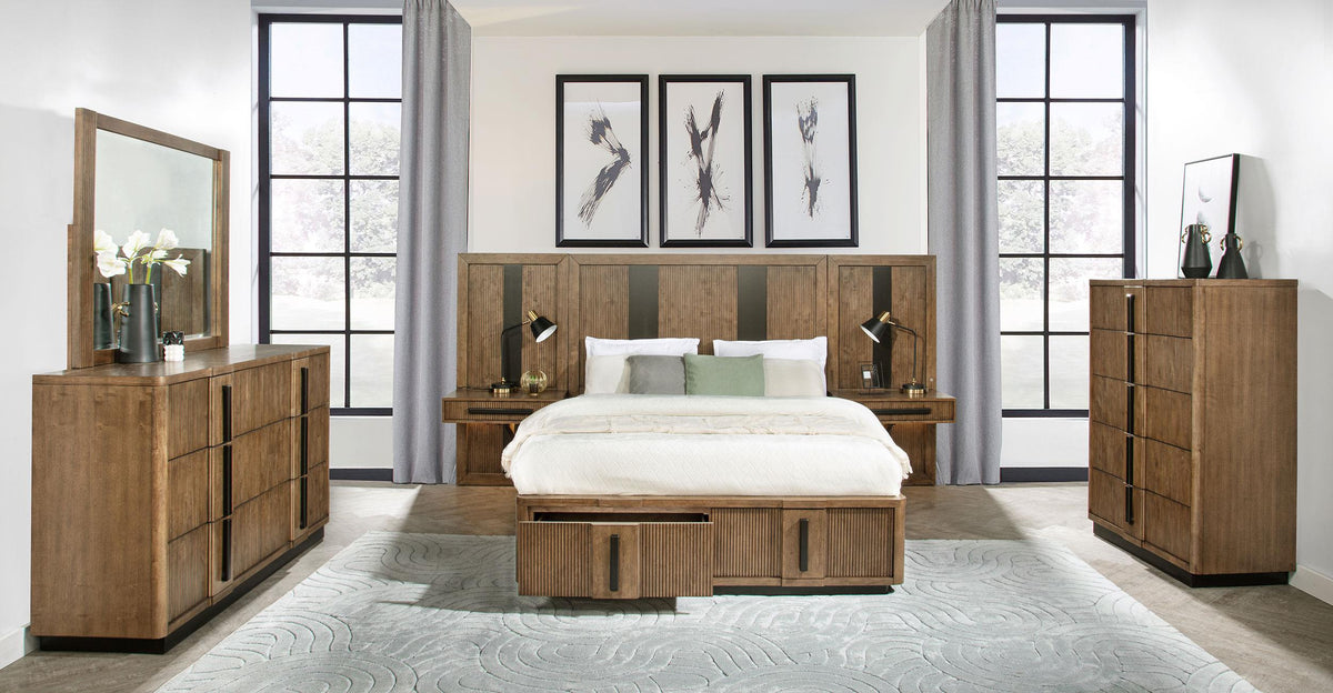 Coaster Terrace 6-piece California King Panel Bedroom Set Ash Brown