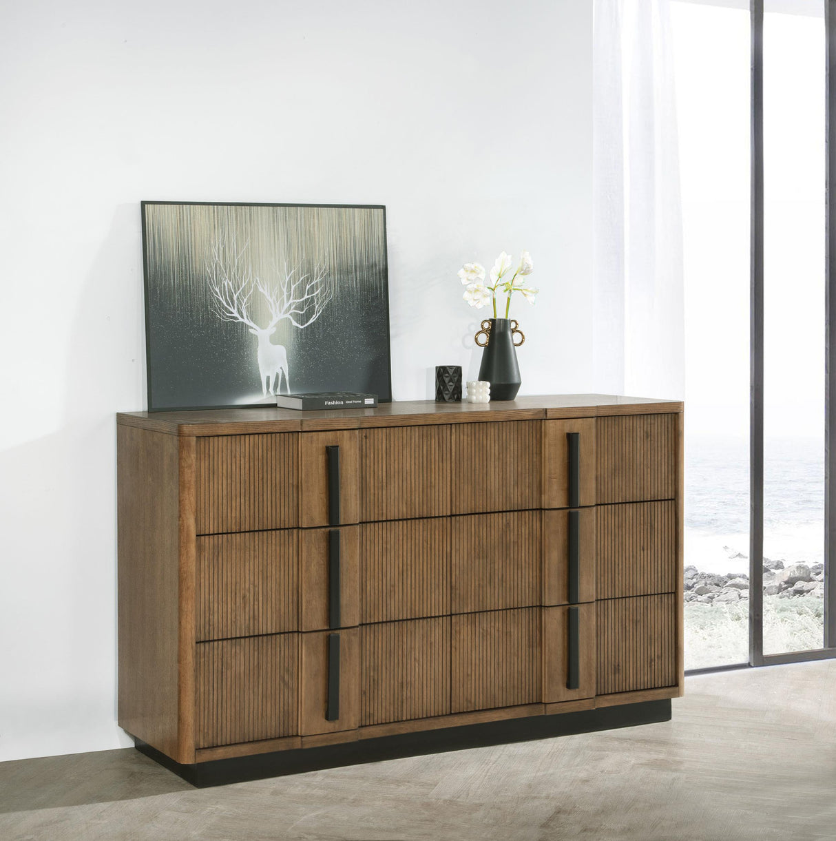 Coaster Terrace 6-drawer Dresser Cabinet Ash Brown