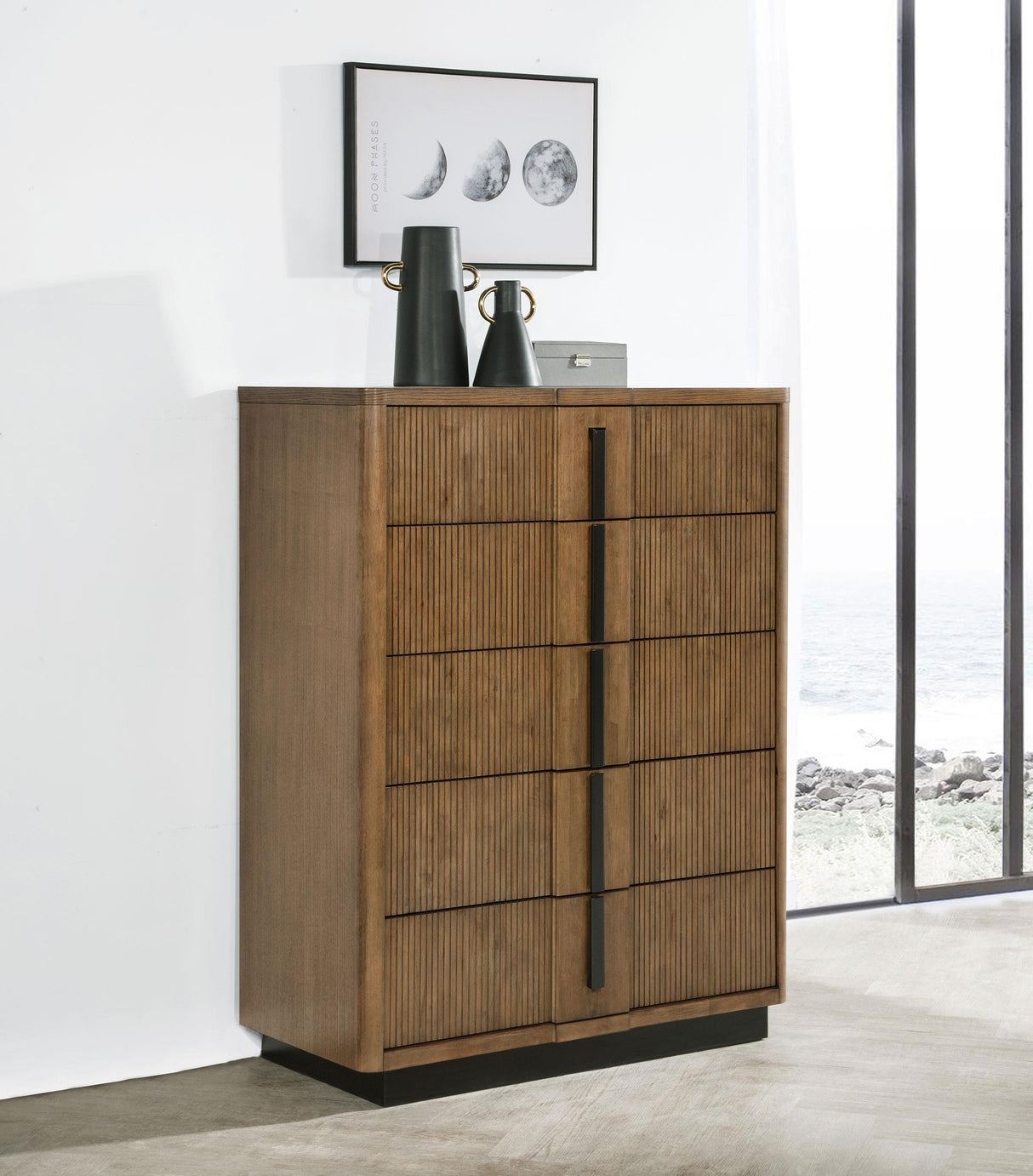 Coaster Terrace 5-drawer Chest of Drawers Ash Brown