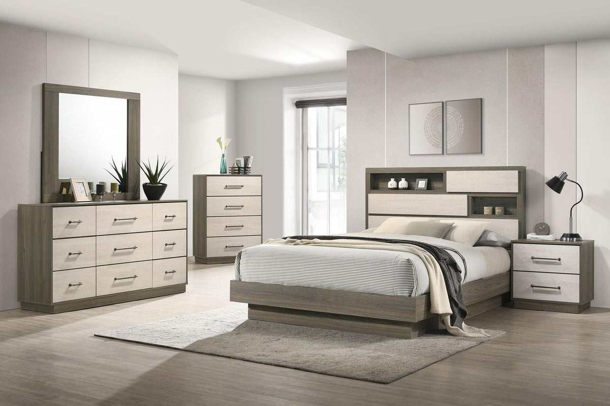 Coaster Fenwick 5-piece Queen Bedroom Set Grey Oak