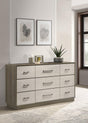 Coaster Fenwick 9-drawer Dresser Grey Oak