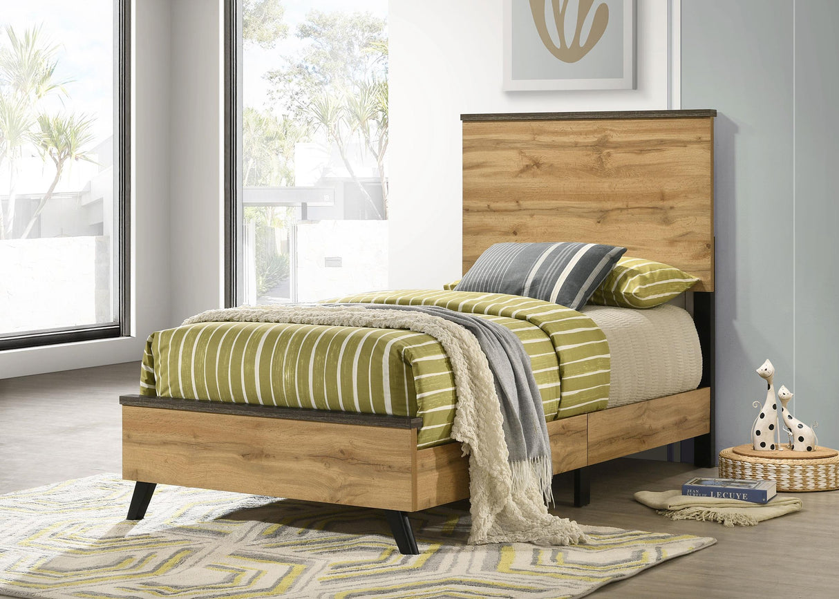 Coaster Kaywood 52-inch Twin Panel Bed Natural Pine