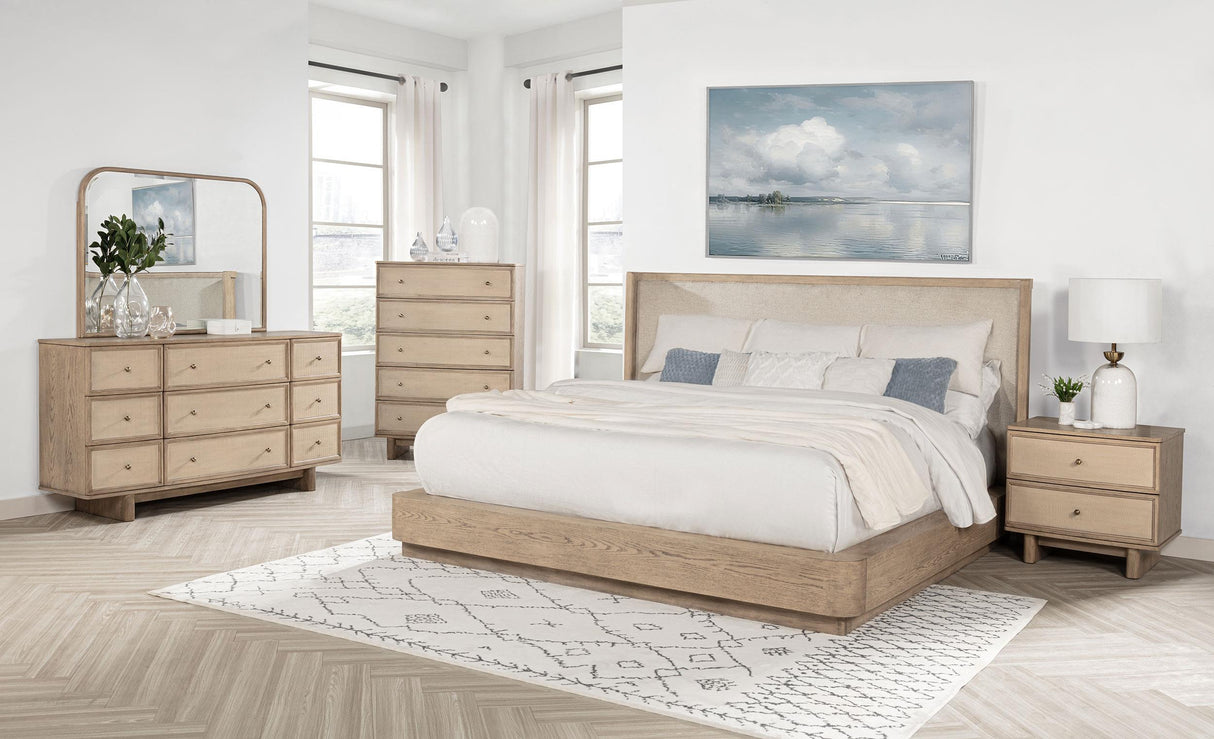 Coaster Kailani 5-piece Queen Bedroom Set Beige Oak