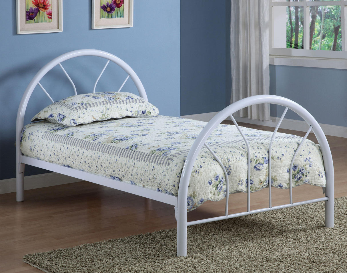 Coaster Marjorie Metal Twin Open Frame Bed White