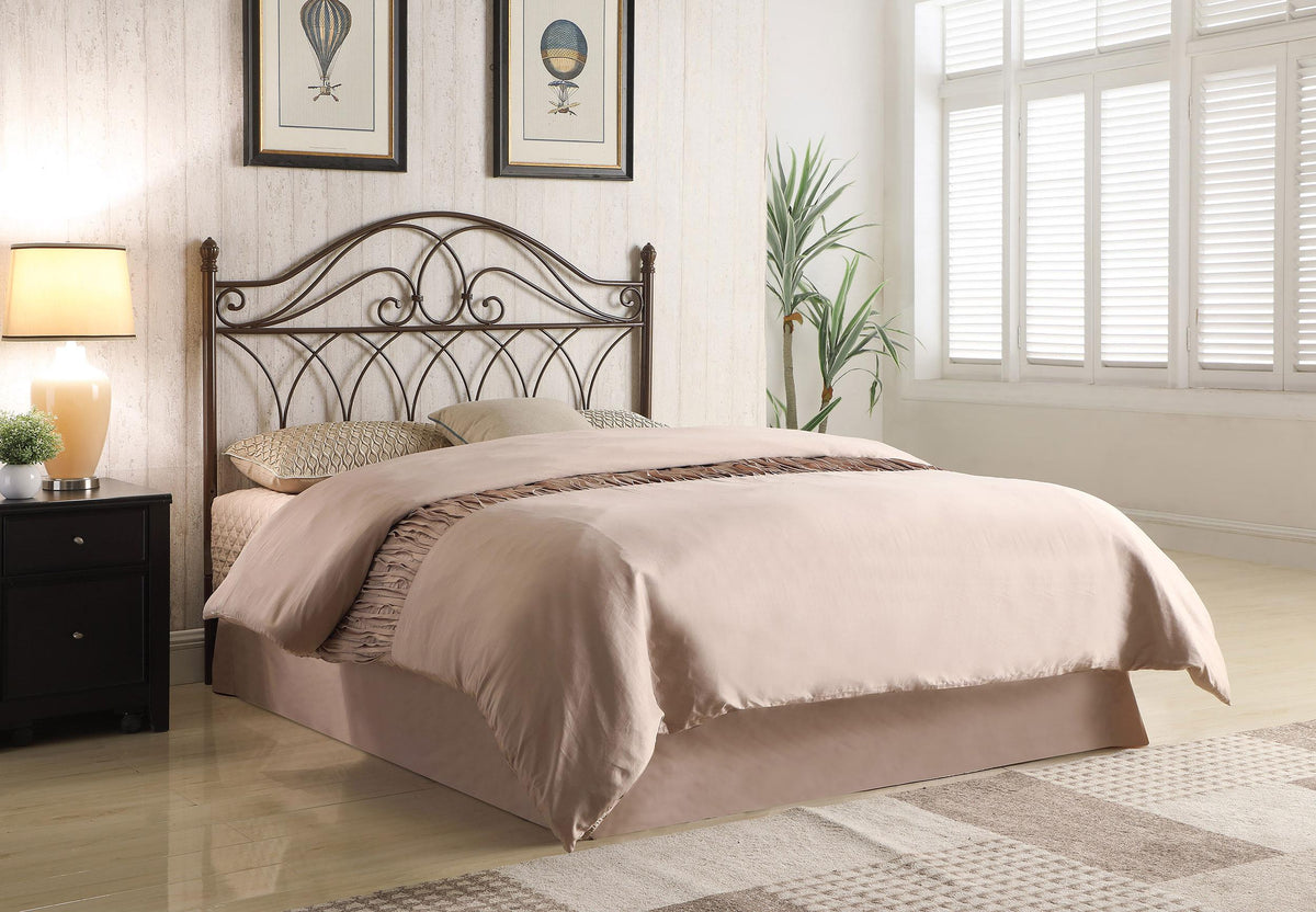 Coaster Zola Metal Queen or Full Open Frame Headboard Brown