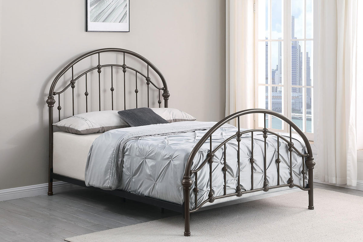 Coaster Rowan Metal Full Open Frame Bed Dark Bronze