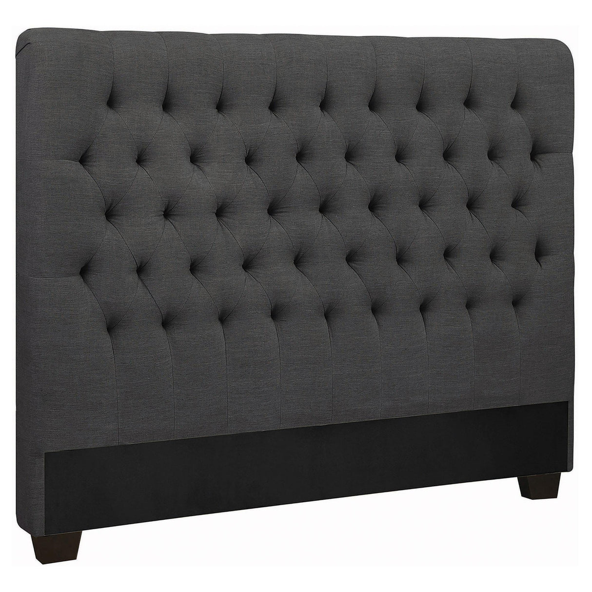 Coaster Chloe Upholstered Full Panel Headboard Charcoal