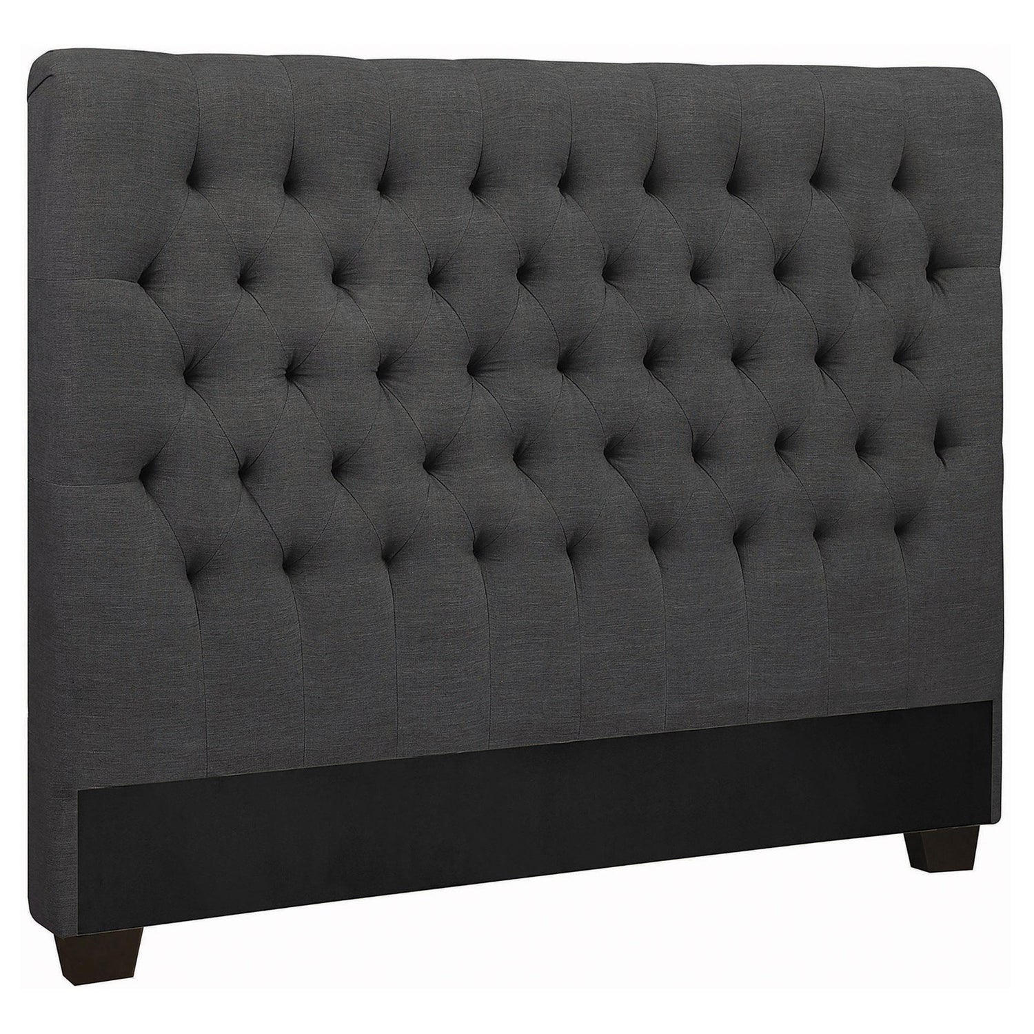 Coaster Chloe Upholstered Full Panel Headboard Charcoal