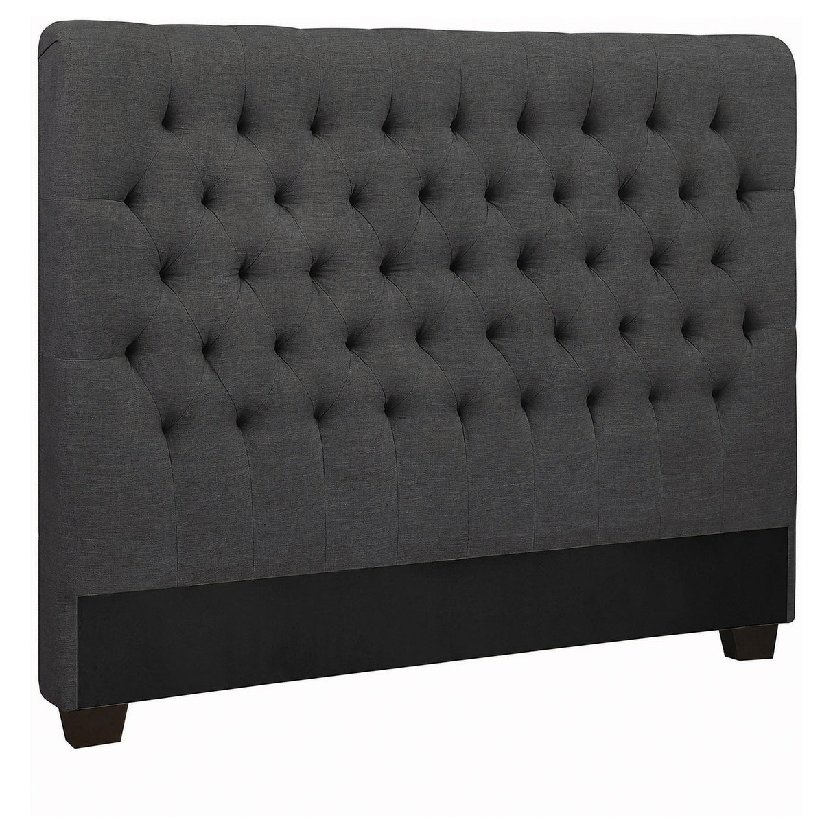 Coaster Chloe Upholstered Queen Panel Headboard Charcoal