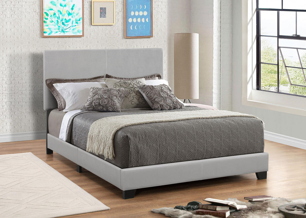 Coaster Dorian Upholstered Queen Panel Bed Grey