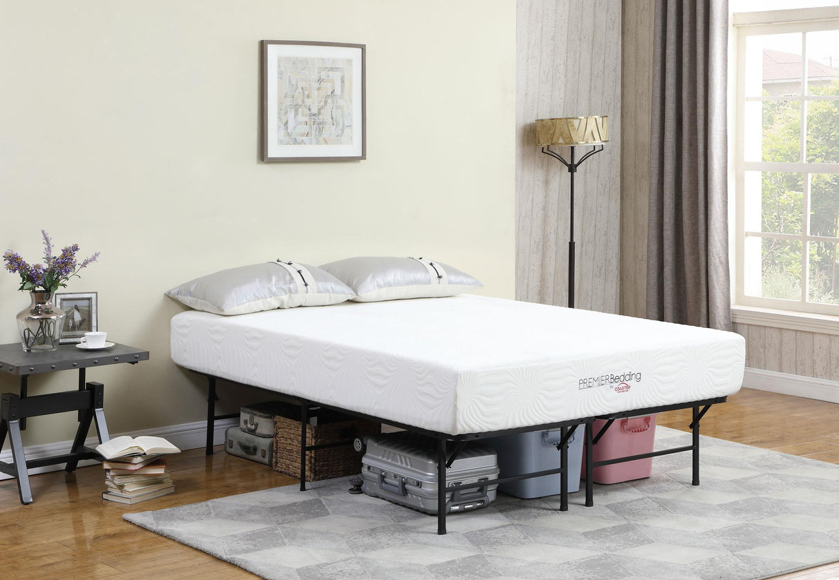 Coaster Mabel Metal Eastern King Mattress Support Platform Bed Black