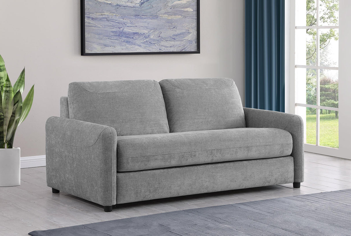 Coaster Rylie Upholstered Sofa Sleeper with Queen Mattress Grey