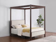 Coaster Zimmerlee 89-inch Metal Queen Canopy Bed Rust Brown