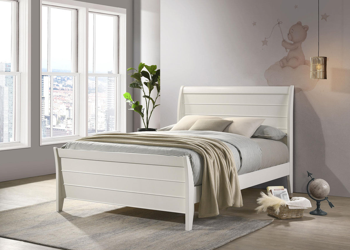 Coaster Selena Wood Full Panel Bed Cream White