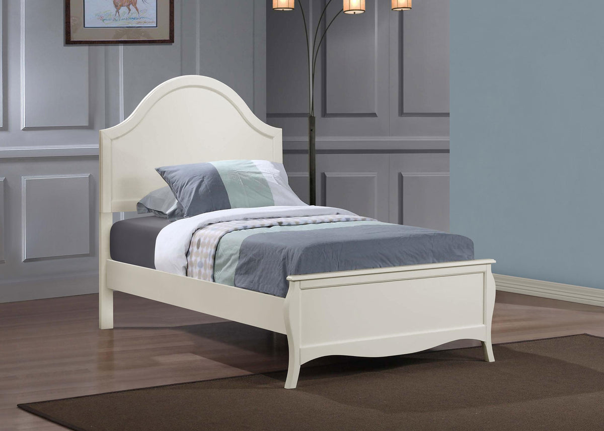 Coaster Dominique Wood Twin Panel Bed Cream White